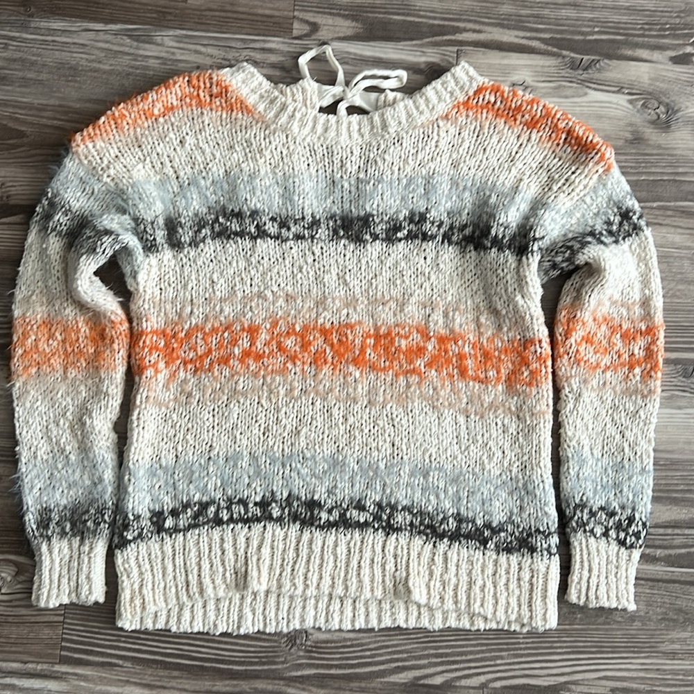 Anthropologie Meadow Rue Kennedy Striped Jumper Pullover Sweater